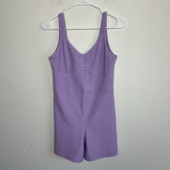 Beach Riot Jada One Piece Short Activewear Leisurewear Lavender Large USA Af2 - Picture 5 of 8
